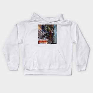 Digital grunge abstract Kids Hoodie